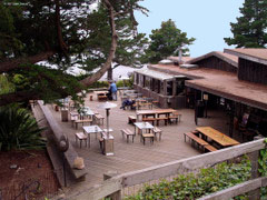 Outside dining and meeting area