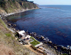 View of spa/massage area from above.