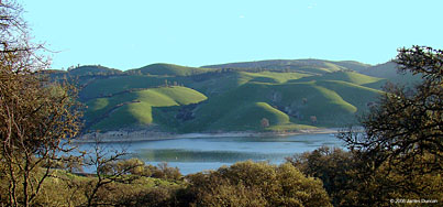 Hills above Lake San Antonio, California